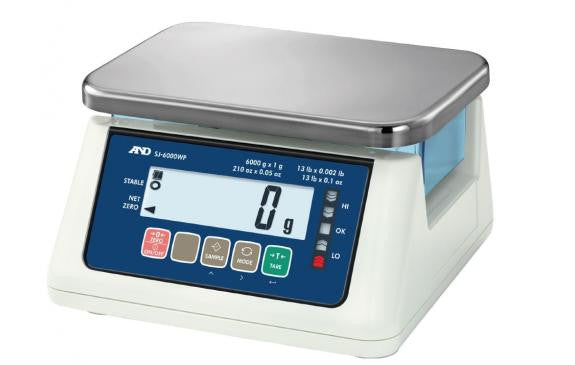 a-and-d-sj-30kwp-washdown-bench-scale-30kg-x-0-001kg-legal-for-trade-food-safe-scale