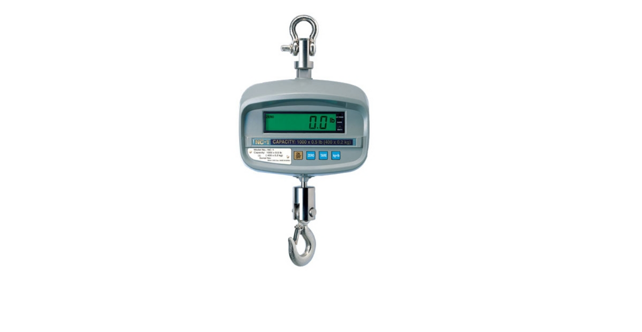 cas-nc-1-1000-crane-scale-1000-lb-capacity-0-5-lb-readability-lcd-backlight-rechargeable-battery-cast-aluminum-ip65-sealed