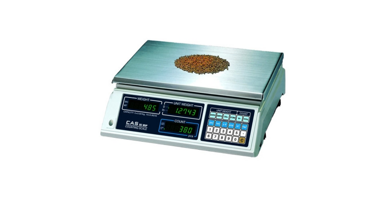 cas-sc10p-counting-scale-25-lb-capacity-0-005-lb-readability-accurate-weighing-industrial-counting-scale-compact-design