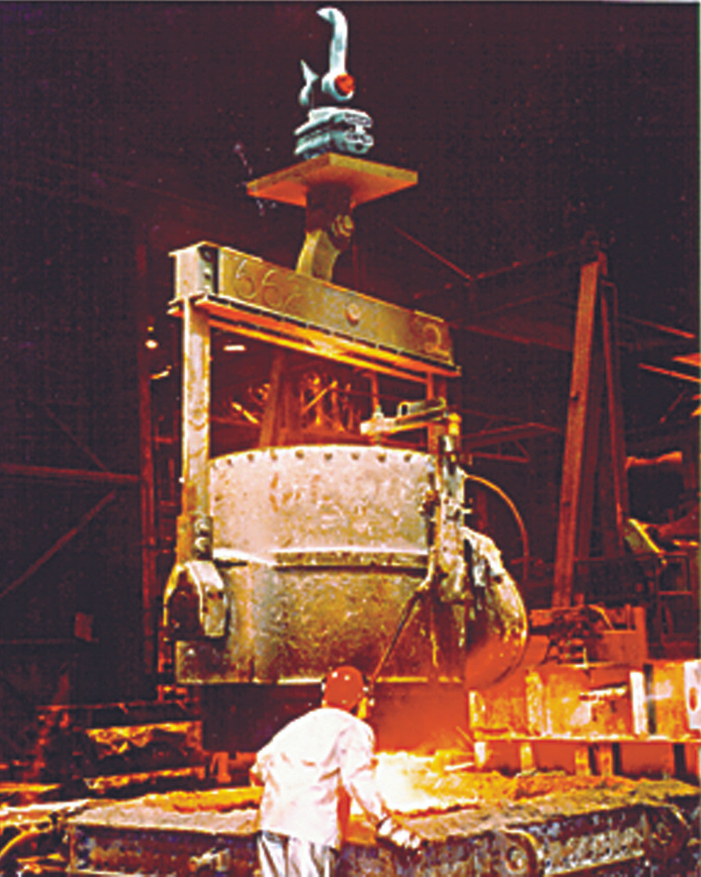 MSI-6260CS Trans-Weigh RF Crane Scale In Use