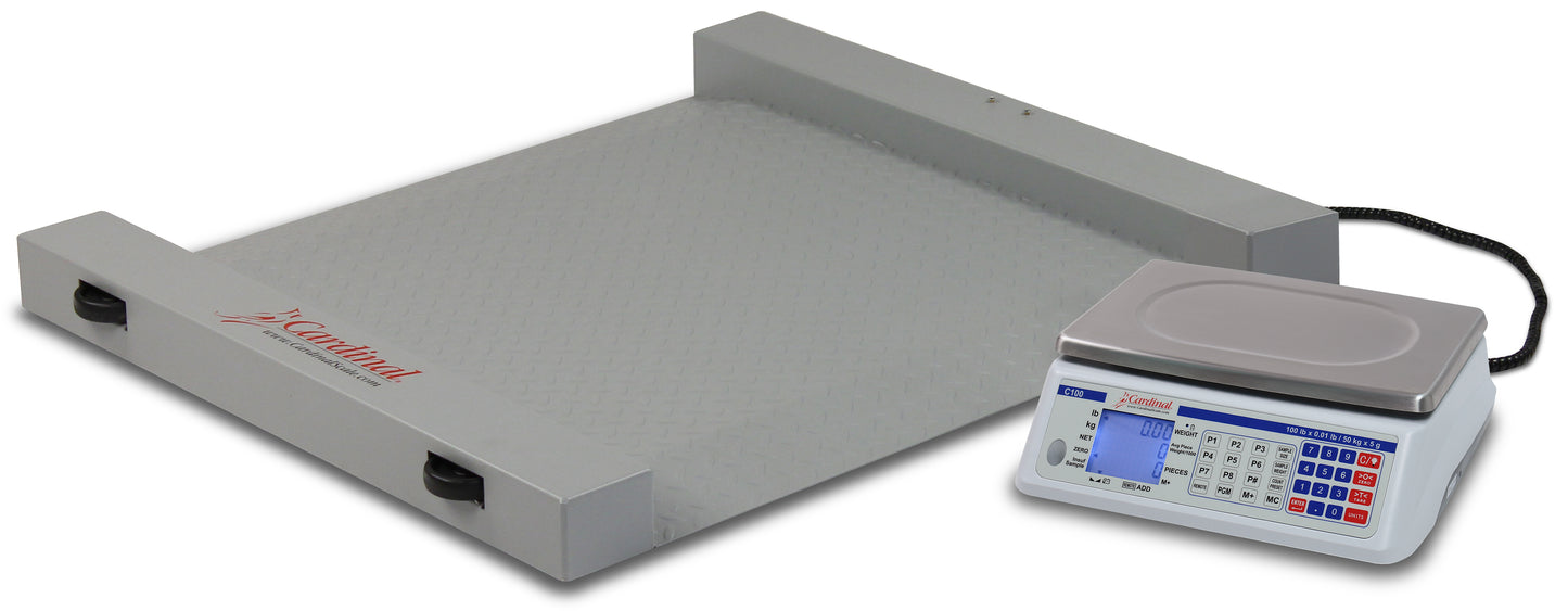 cardinal-detecto-rw-500-lpan-portable-floor-scale-40-5x32-5-500-lb-capacity-mild-steel-checkered-deck-no-indicator