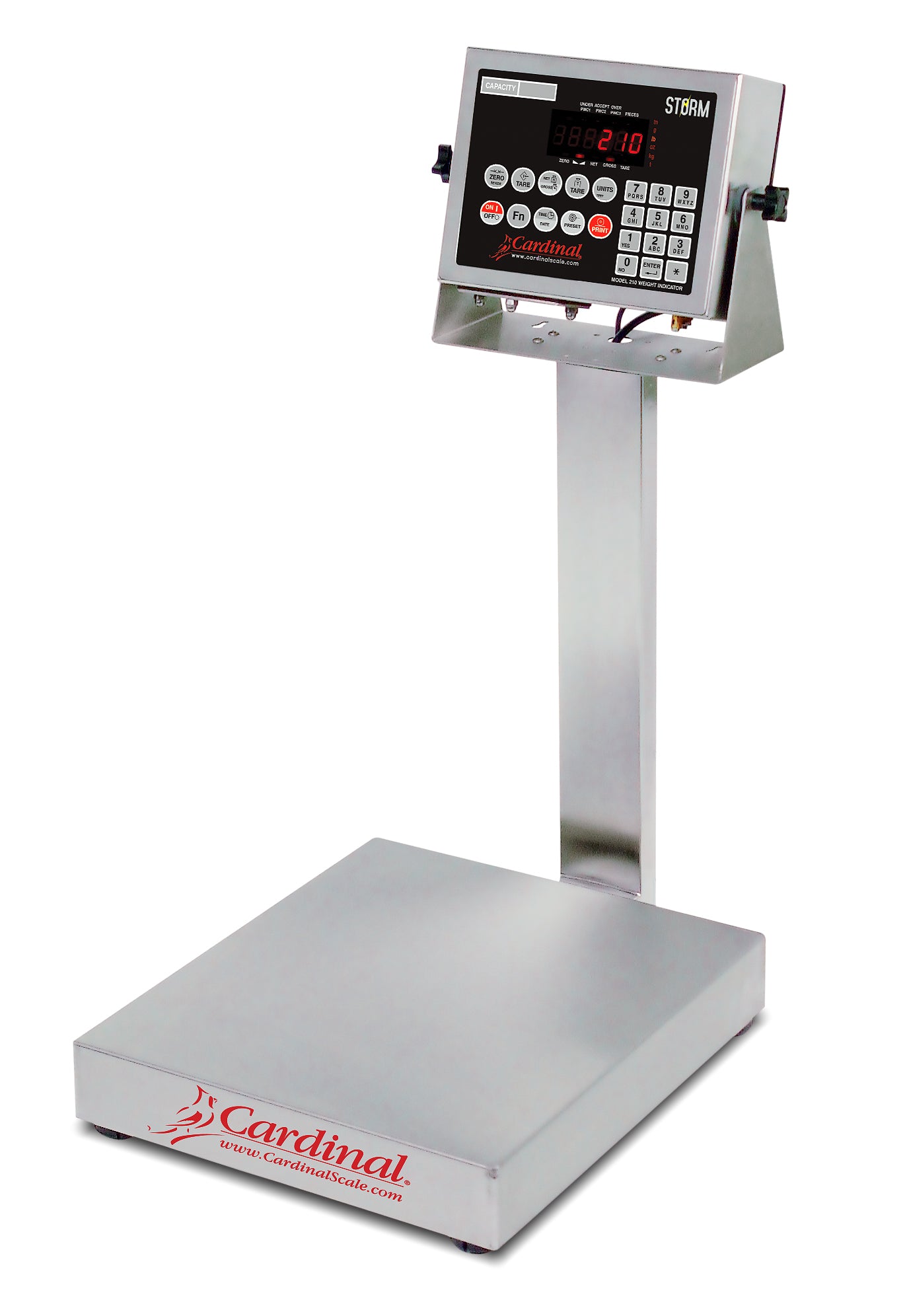 cardinal-detecto-eb-150-210-electronic-bench-scale-150lb-stainless-steel-210-indicator