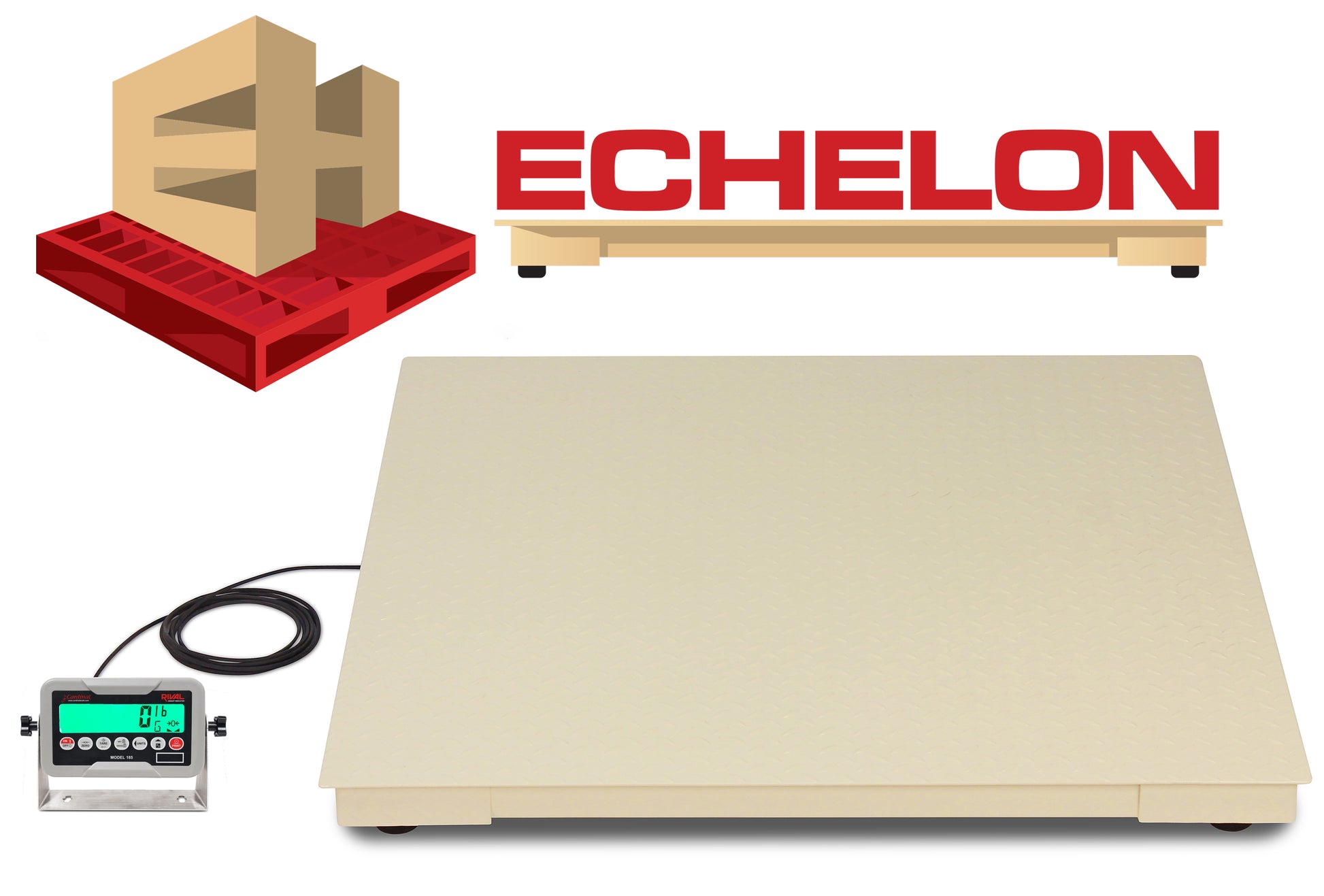 cardinal-detecto-echelon-eh-544-4x4-floor-scale-5000-lb-capacity-steel-platform-waterproof-load-cells