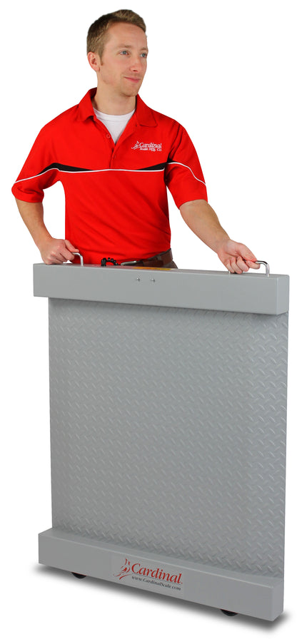 cardinal-detecto-rw-1000-portable-floor-scale-40-5x32-5-1000-lb-capacity-mild-steel-checkered-deck-185b-db9-indicator