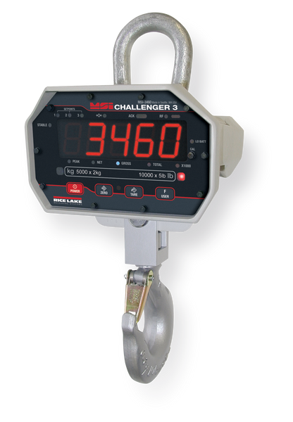 MSI 3460C 207064 Challenger 3 Digital Crane Scale - 1,000 lb x 0.5 lb Non-CE, NTEP