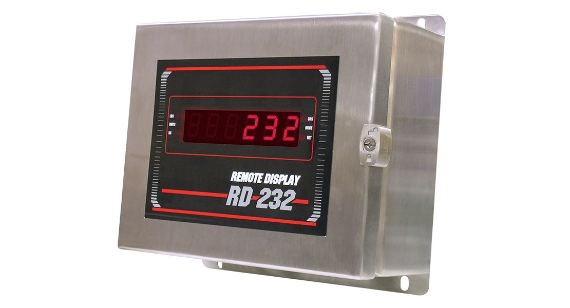 Rice Lake RD-232 Remote Display Stainless Steel, NEMA Red LED