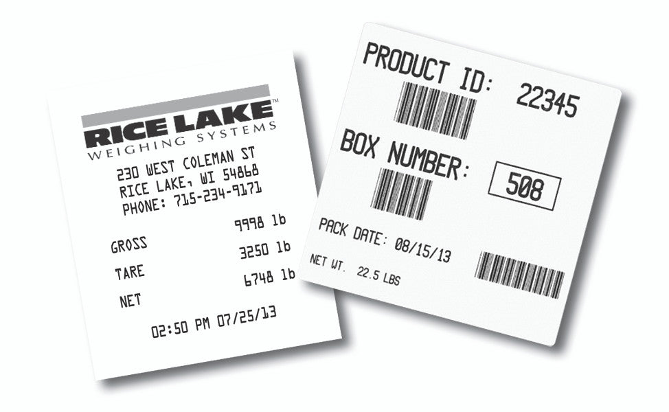 Rice Lake 820i Programmable Weight Indicator / Controller Label