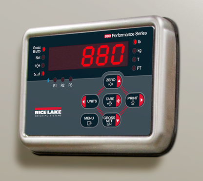 Rice Lake 880 Performance Panel Mount Series Digital Indicator Angle