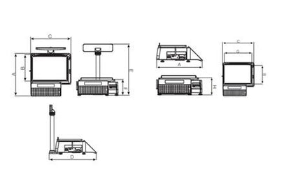 rice-lake-ishida-astra-II-price-computing-scale-drawing