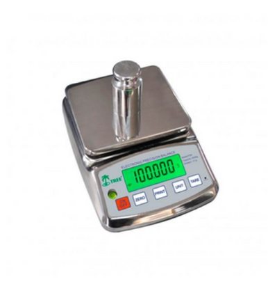 Tree HRB-S-3101 High Resolution Stainless Steel Top Loader Laboratory Balance - 3,100 g x 0.1 g