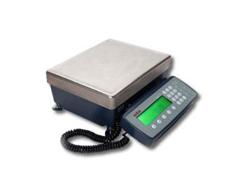 Libra Measurement 110 lb (50 kg) Digital Postal Scale Piece Counting Stainless Steel Platform Backlit LCD AC Adapter Multiple Weight Units Capacity: M