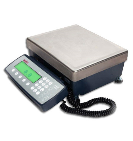 Libra Measurement 110 lb (50 kg) Digital Postal Scale Piece Counting Stainless Steel Platform Backlit LCD AC Adapter Multiple Weight Units Capacity: M
